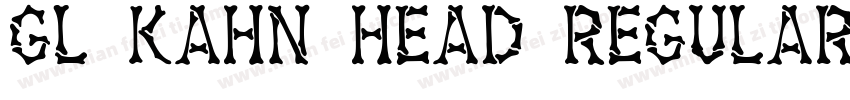 GL Kahn Head Regular字体转换